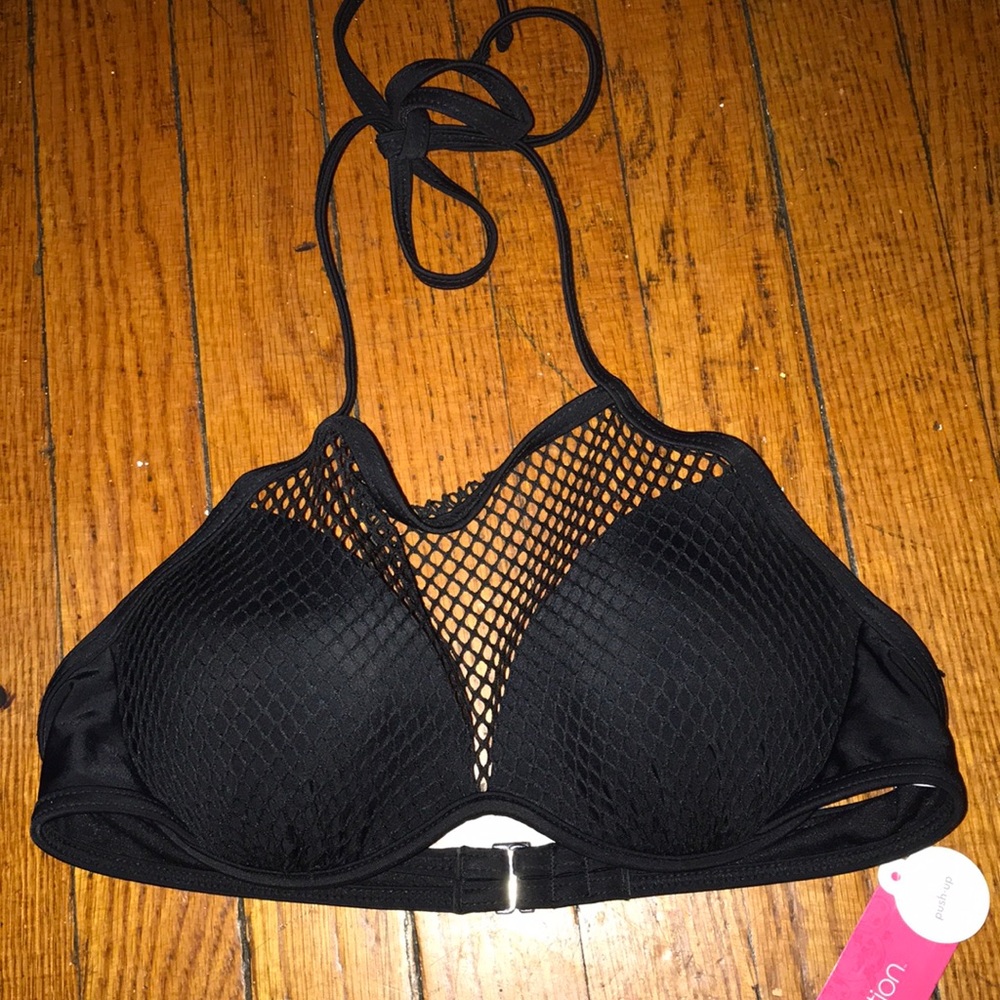 Push Up Net Bikini Top
